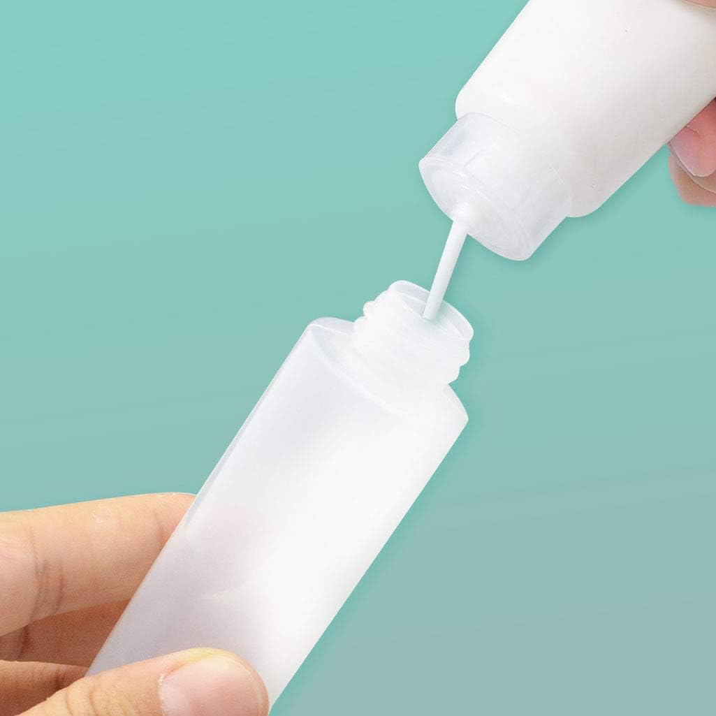 Nydotd 18 Pack Travel Size Plastic Squeeze Bottles for Liquids, 50Ml/1.7Oz TSA Approved Makeup Toiletry Cosmetic Containers, Leak-Proof with Flip Caps, Refillable image number 2