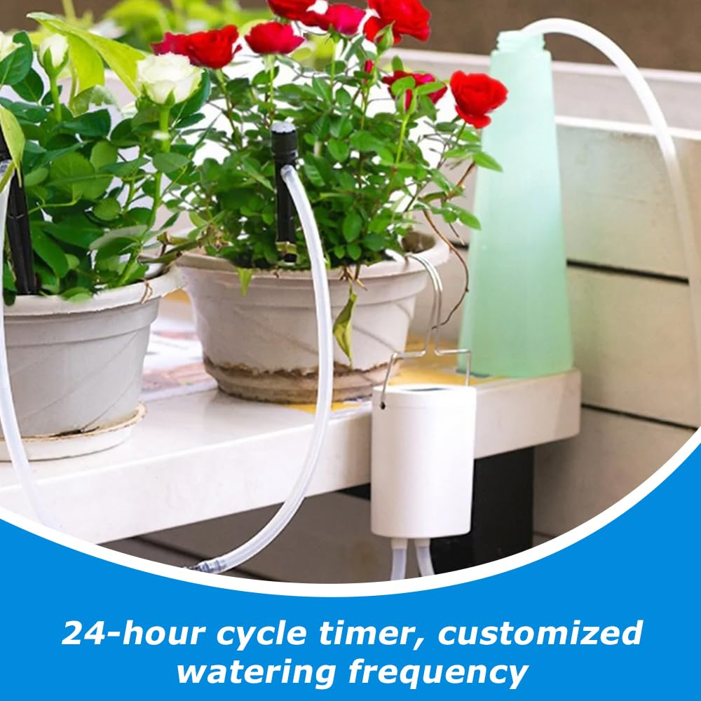 Intelligent Indoor Plant Drip Irrigation Tool,Automatic Watering Pump Controller,Automatic Watering Set,Self-Watering Devices Irrigation Kit,For Irrigation Garden Watering Lawn image number 6