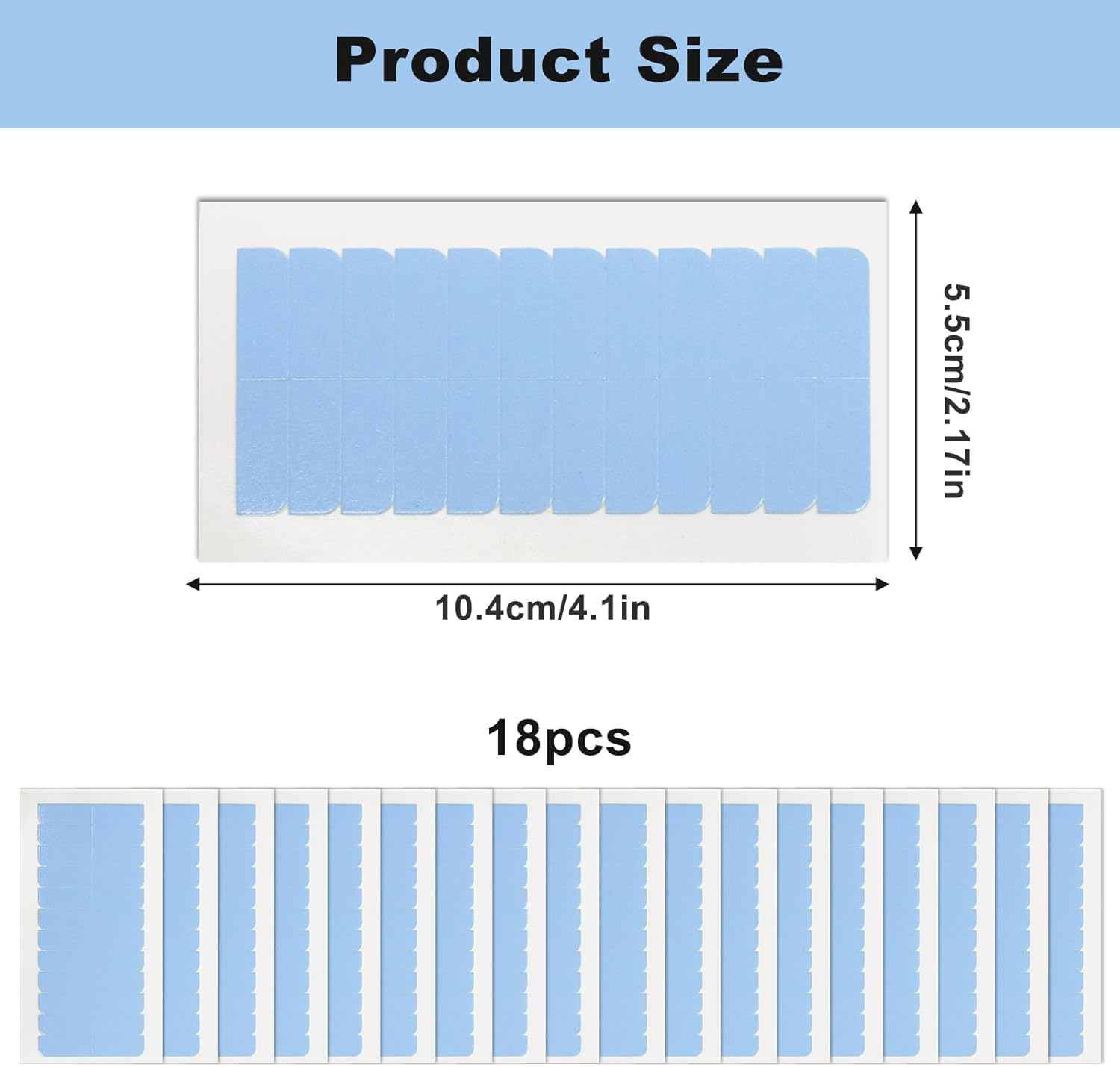 216 Pcs Hair Extension Tape, Wig Tape, Double-Sided for Hair Extensions, Strong Adhesive Tabs for Seamless Bonding, No-Residue Replacement Tape, Ideal for Professional Use, 3.8Cm X 1.1Cm image number 5