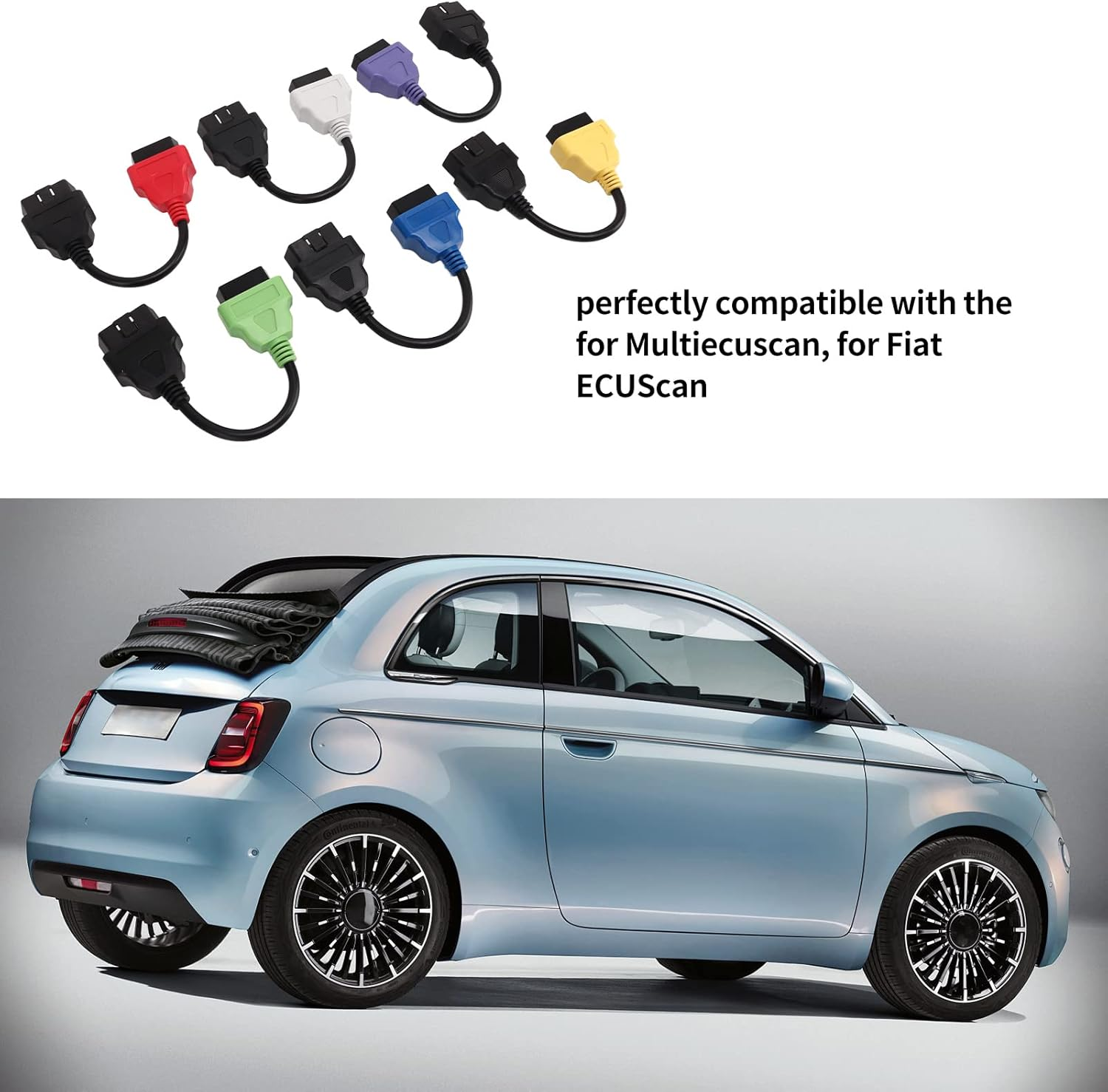 6 Pcs for Multiecuscan Adapter Cable OBD2 Diagnostic ECU Scan Tool Cable Replacement for Fiat image number 5