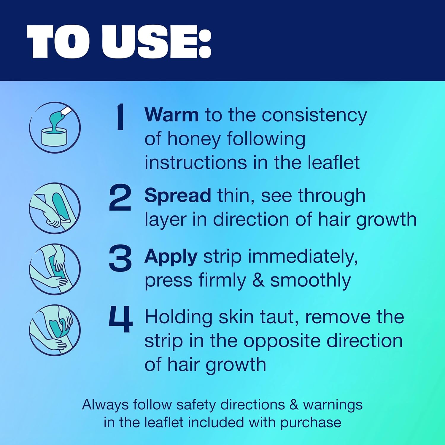 Nair Sugar Wax Hair Removal, 350Ml - Smooth Skin for Weeks, Natural Ingredients, Heat-Ready Formula, Works on Short Hair, Gentle on Skin - At-Home Waxing Kit image number 5