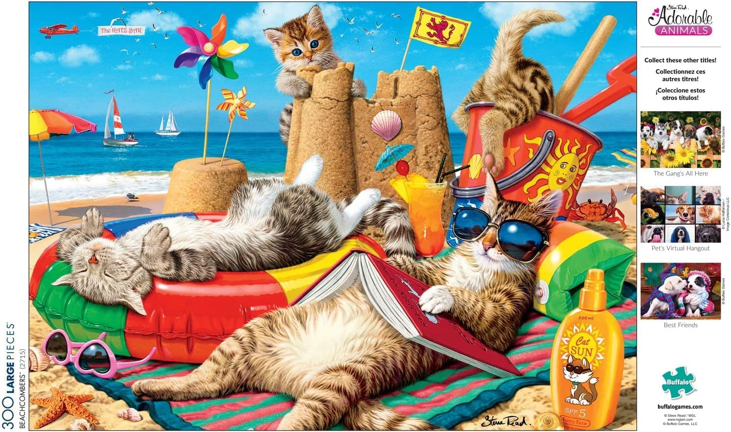 Buffalo Games - Beachcombers - 300 Large Piece Jigsaw Puzzle image number 5