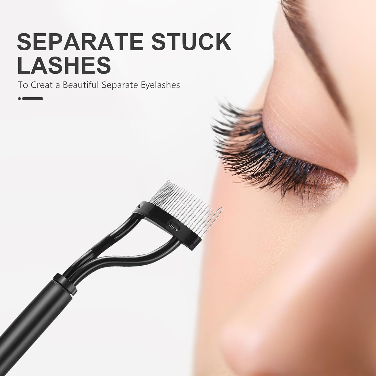 Eyelash Comb Lash Separator Brush Mascara Clump Remover Professional Eye Makeup Tools image number 3