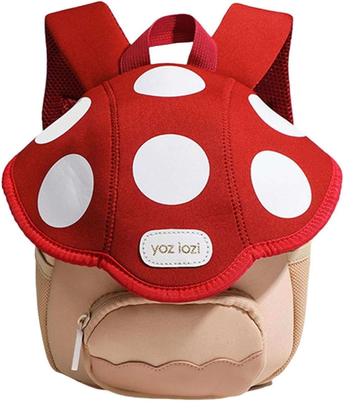 Mushroom Backpack Mini Travel Bag Novelty Outdoor Schoolbag for 3-6 Toddlers Green, 20X9X23Cm image number 3