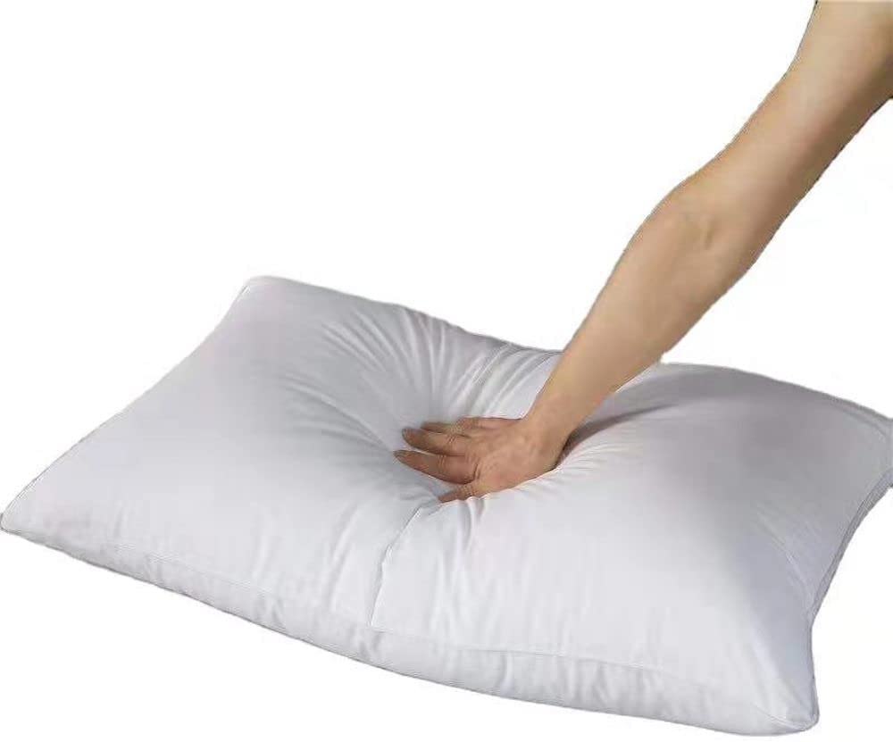 Bedding Cushion Inner Pads (Pack of 2), RKINC Cushion Stuffer Inserts, anti Allergy Cotton Blend Fabric, Hollowfibre Square Pillows (White) (55 X 55 Cm) image number 1