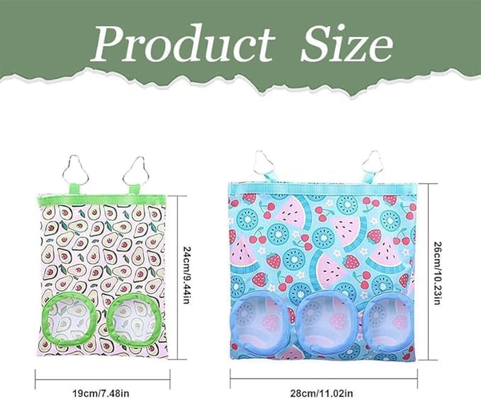 Rabbit Hay Feeder Bag Small Animal Hay Feeder Bag, 2Pcs Rabbit Hay Feeder Bag Hanging Hay Feeder Guinea Pig Hay Bag,Rabbit Hay Feeder Bag Guinea Pig Hay Feeder Bag,Rabbit Guinea Pig Hay Feeder Bag