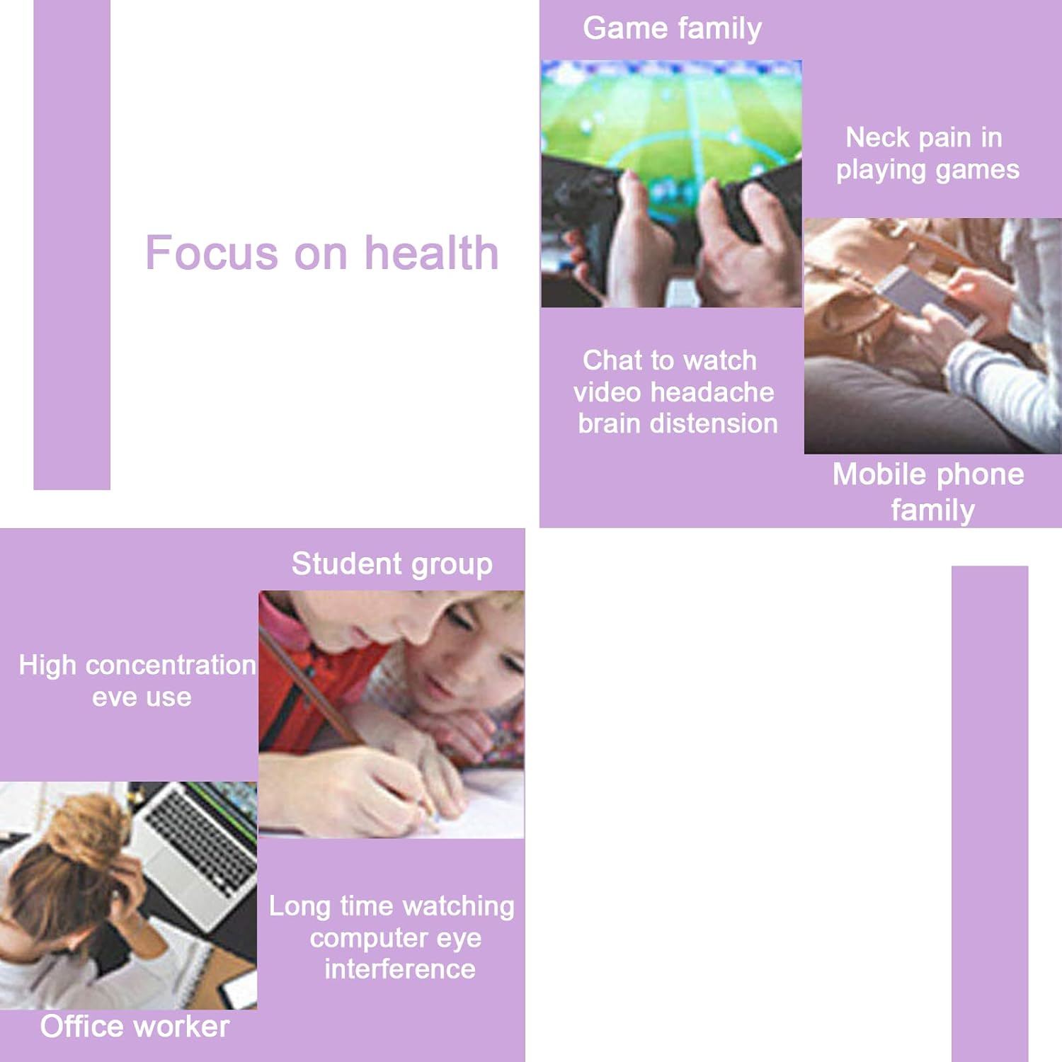 Face Ice Pack for Puffiness - Reusable Cold Gel Mask for Eyes & Face, Relieve Dark Circles, Eye Bags, Dry Eyes, Headaches, Migraines and Stress, Ideal for Post - Surgery Sleep Compress (Purple) image number 4