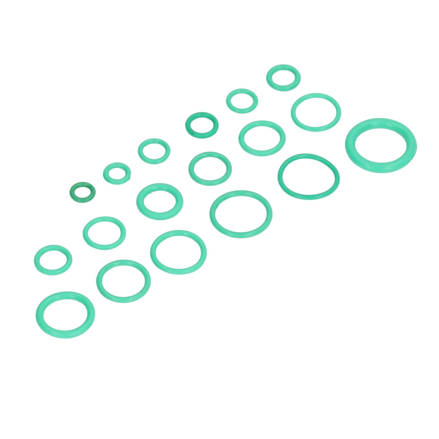 270Pcs Green O-Ring Kit, Rubber Sealing Rings Assortment Set for Automotive, Plumbing & Machinery, Seal Washers for Water/Gas/Air Connections image number 6