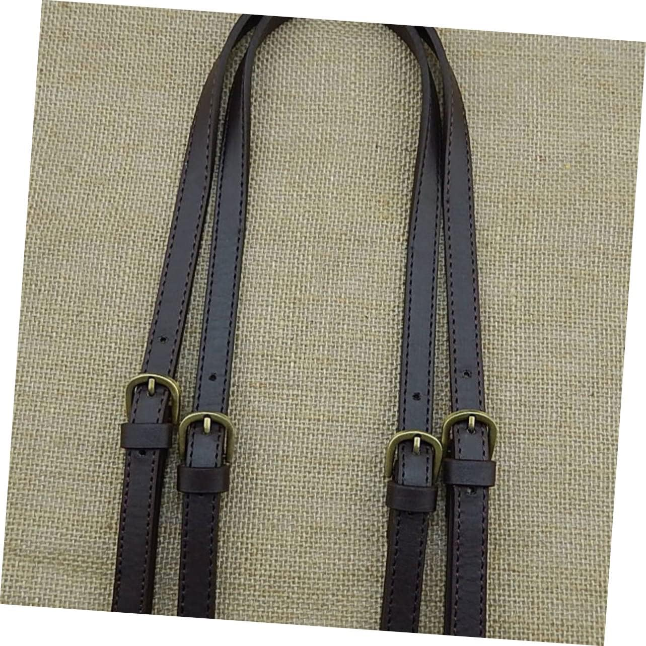 KONTONTY 2Pcs DIY Bag Belt Fashion Shoulder Bag Strap Dual Buckles Handbag Strap for Women Tote Clutch Pouch Easy to Sew image number 2