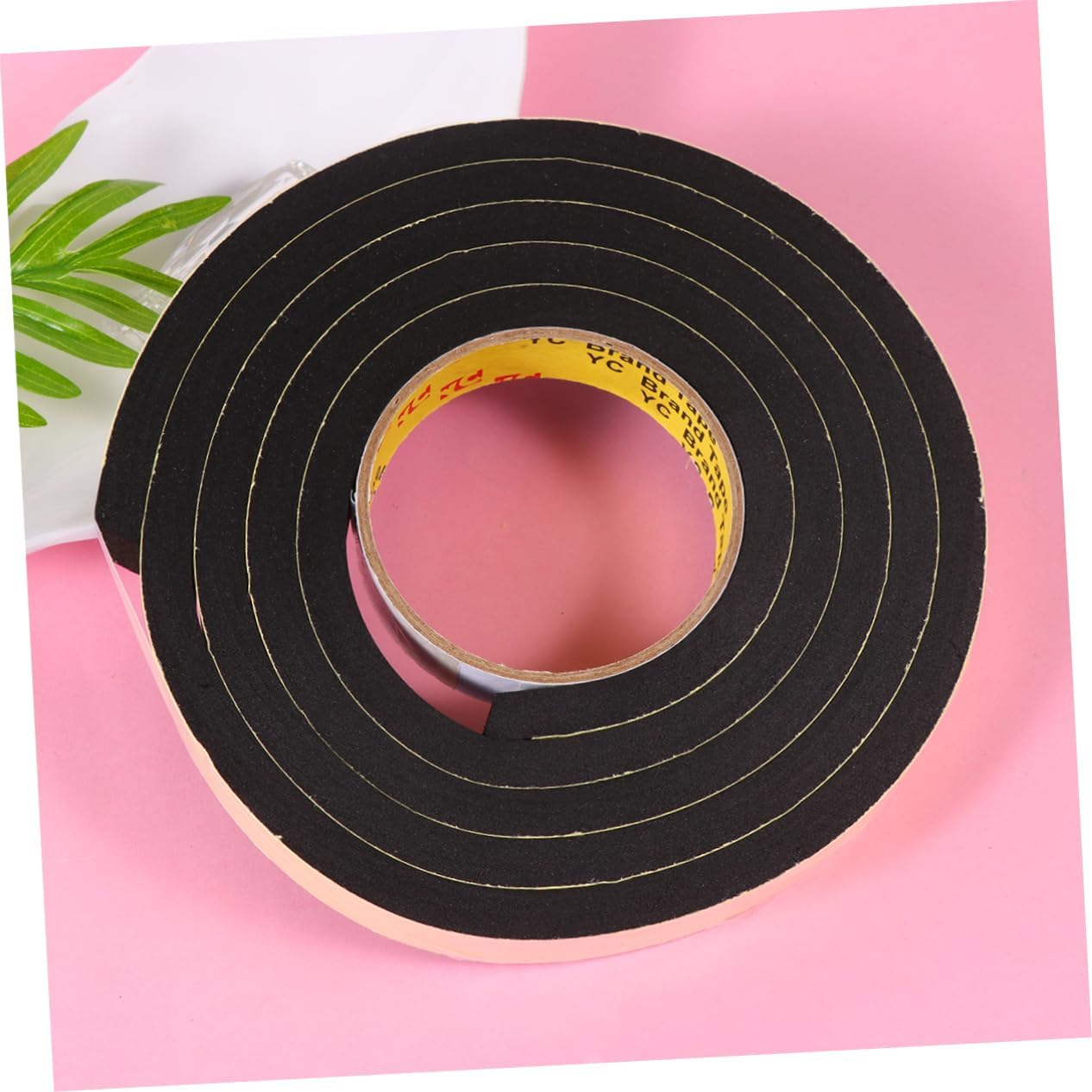 5Pcs Eva Single Sided Sponge Sealing Tape Strong Adhesive Strip for Crash Dust and for Automotive Construction and Home Applications