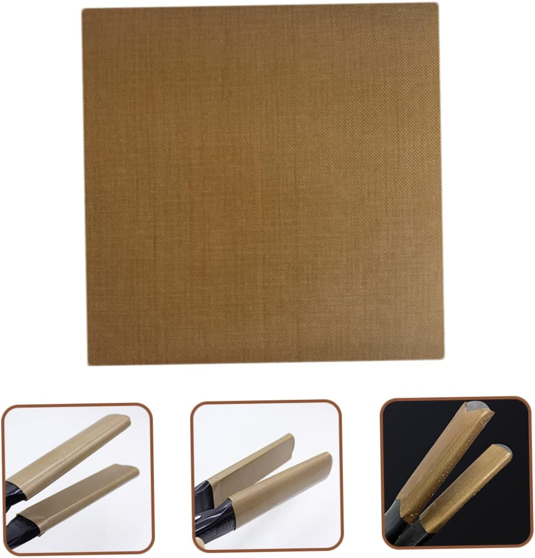 WOONEKY Heat Insulation Hair Curler Stickers 10Pcs 10X10Cm Waterproof Ceramic Protector for Hair Straightening Iron and Curling Iron for Salon Use image number 3