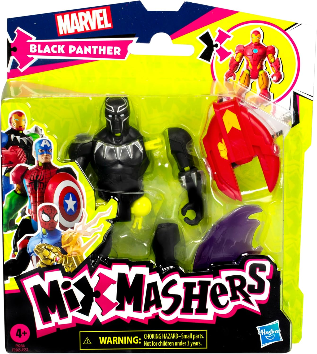 Mixmashers Marvel Black Panther Custom Avengers Mix-And-Match Action Figure & Accessories, 5-Inch-Scale (12 Cm) Super Hero Toys for Kids Ages 4+ image number 4
