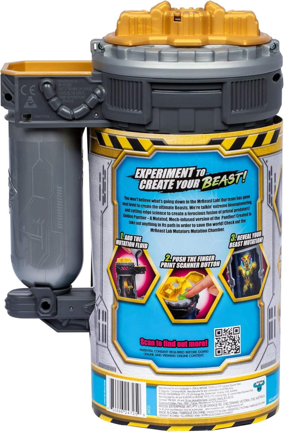 Mrbeast Lab Mutators: Mutate the Ultimate Beast! Perform Experiments and Unlock a Mrbeast-Exclusive Golden Panther Action Figure. Collect 3 Other Panthers: Iconic, Stealth, and Metallic Panthers. image number 1