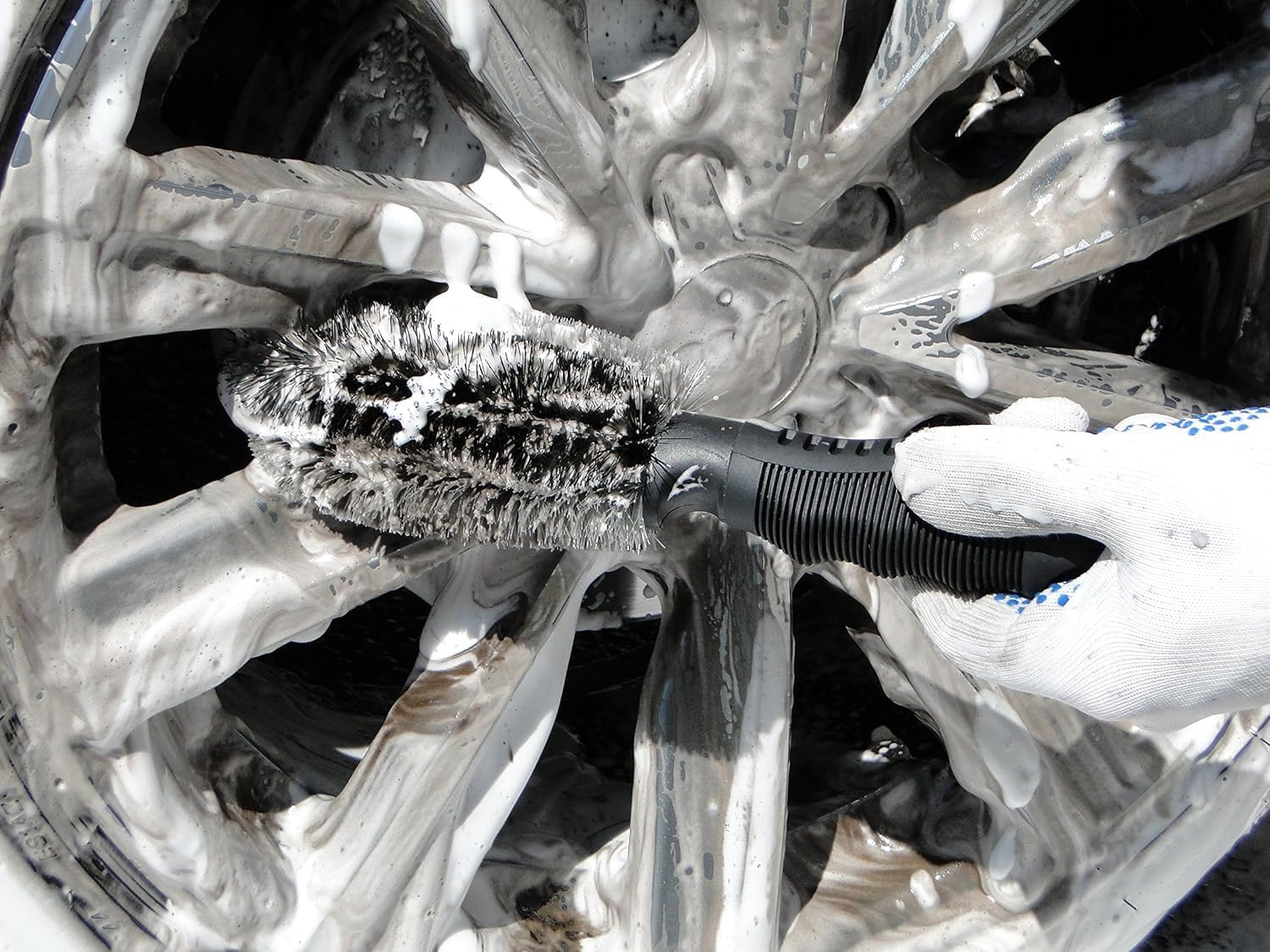 Car Wheel Brush - Cleaning Brush - No Scratches - Brush 26 Cm image number 1