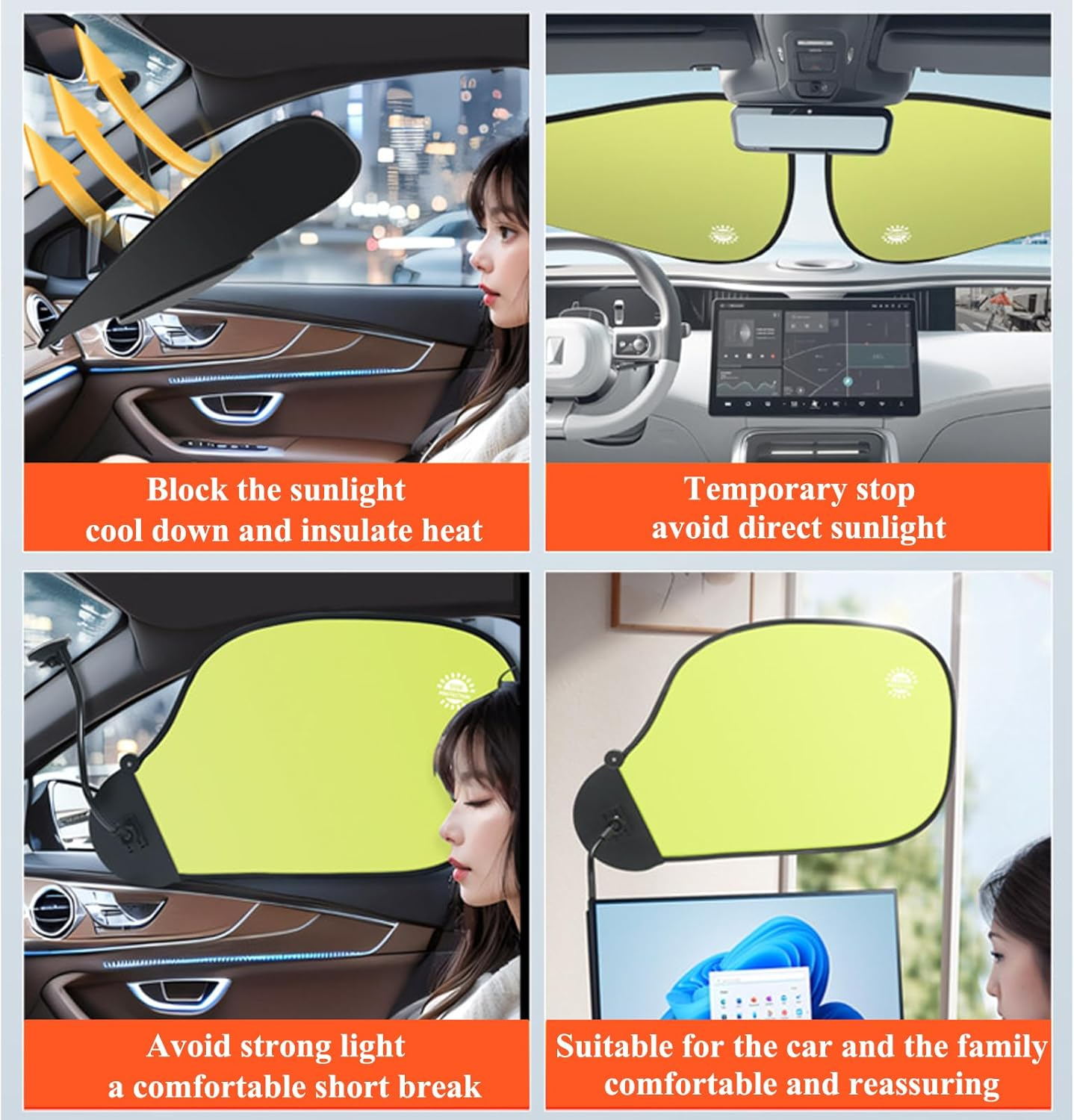 Adjustable Office Cubicle and Desk Shade - Flexible Desk Light Blocker for Privacy, Glare Reduction & Comfort, Laptop Sun Shade for Working outside Essential Office Desk Accessory image number 6