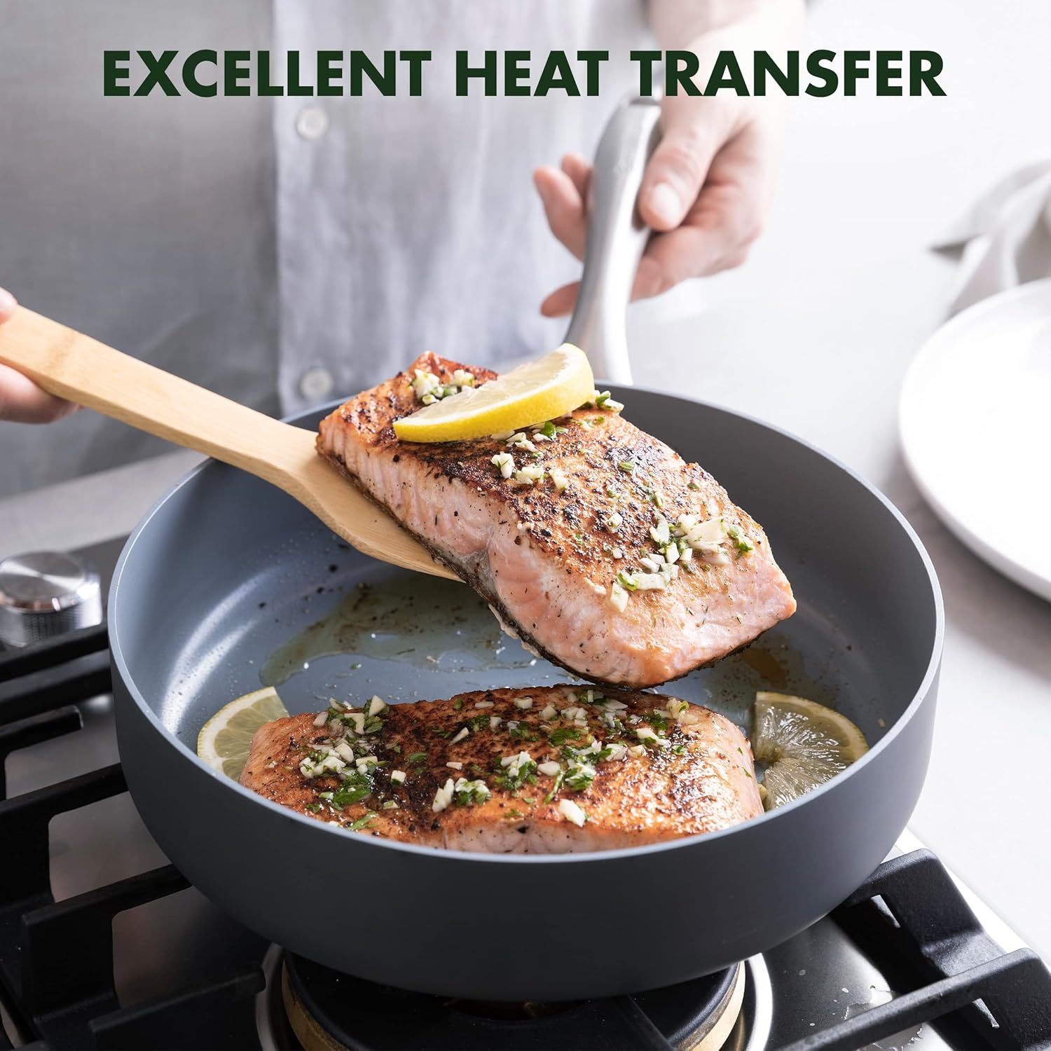 Greenpan Lima Hard Anodized Healthy Ceramic Nonstick 12 Piece Cookware Pots and Pans Set, Pfas-Free, Oven Safe, Gray image number 4