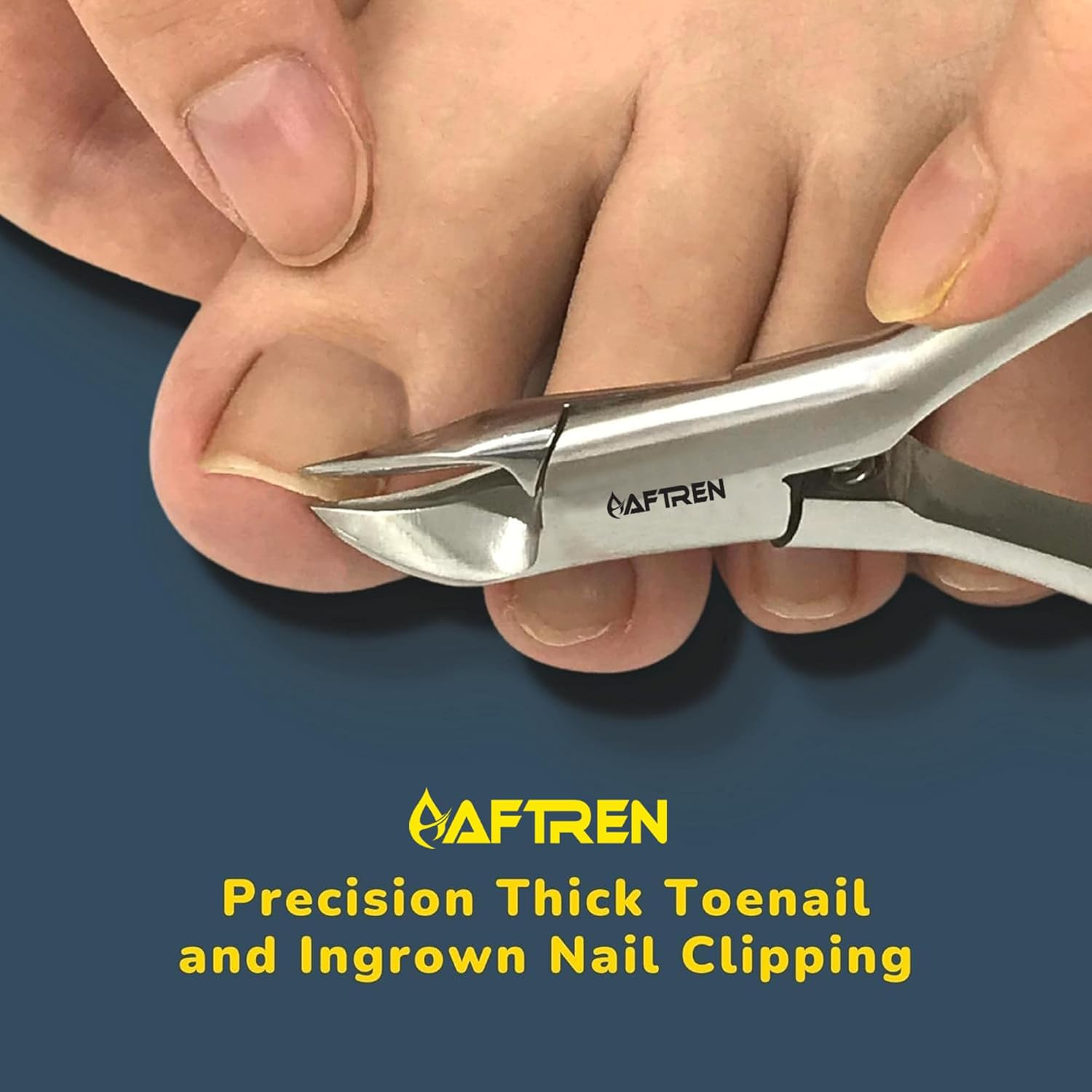 AFTREN Professional Cuticle Nipper Built-In Compression Spring Straight, Sharp and Precise Blade J2 Stainless Steel Cuticle Nipper Cuticle Scissors image number 5
