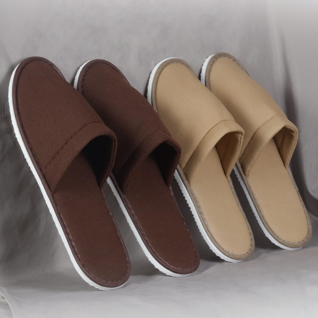 Yeios 20 Pairs Disposable Slippers for Guests Hotel Slippers Spa Slippers Non-Slip Washable House Slipper Bulk for Adult for Men and Women White image number 4