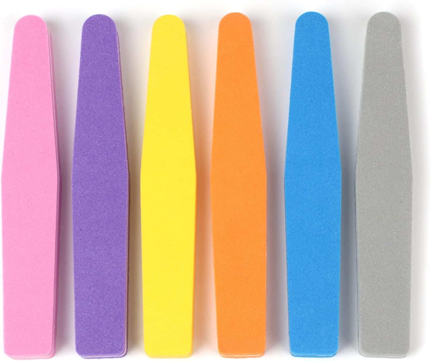 TRUSTTWO 5Pcs Sponge Nail File Diamond Sponge Nail Buffers Block Sandpaper 100/180 Buffing Files Polish Glitter Grinding Sanding Files the New (Color : Pink) image number 2