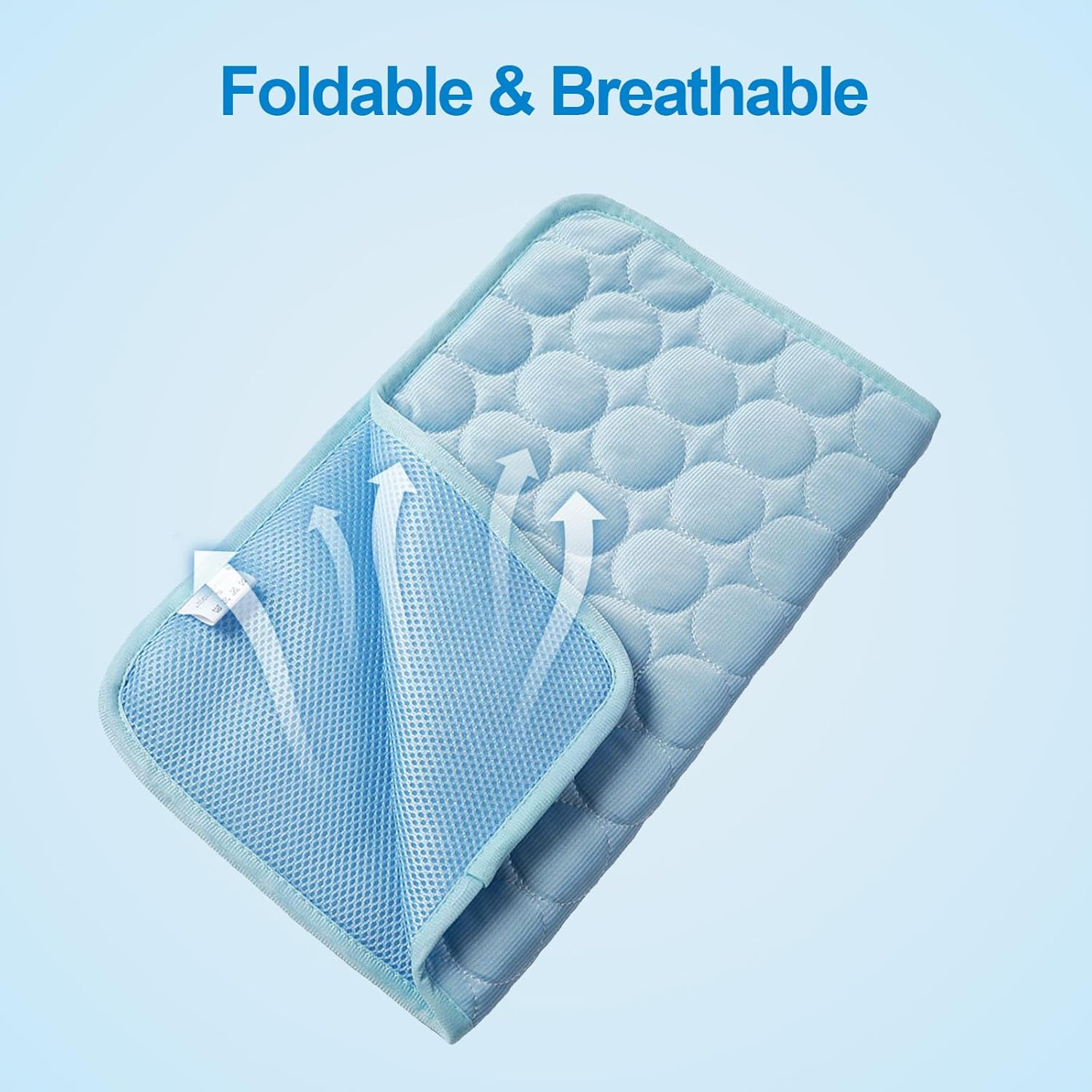 Proxima Direct Pet Cooling Mat, Summer Bed Mats for Middle Small Dogs and Cats, 70&times;55 Portable Foldable Washable Sleeping Pad Cover for Sofa Kennels Crates Home Car Seat Travel Camping Indoor Outdoor image number 5