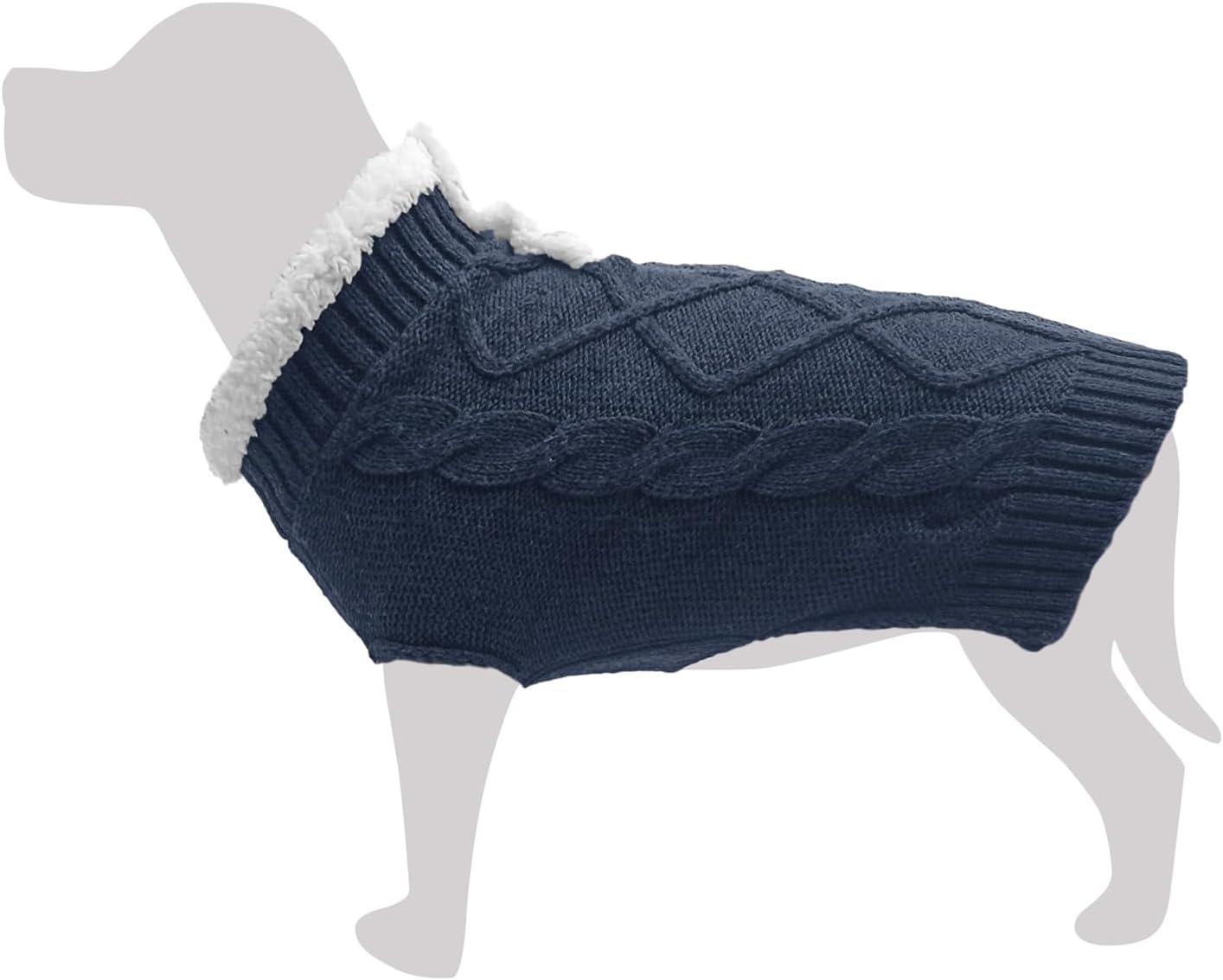 Arquivet Blue Dog Jumper 'Aneto' M, 30 Cm, Cold Protection, Dog Jumper