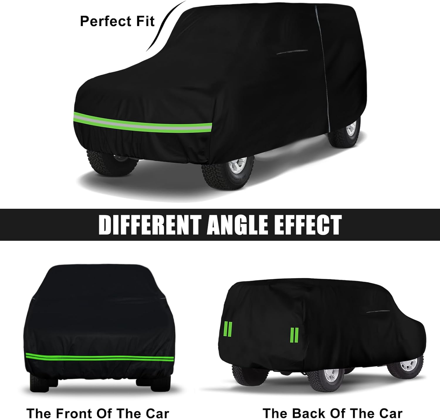 Waterproof Car Cover Replace for 1960-1984 Toyota Land Cruiser FJ40/41/42 210T All Weather Classic Car Covers with Zipper Door for Snow Rain Dust Protection image number 3