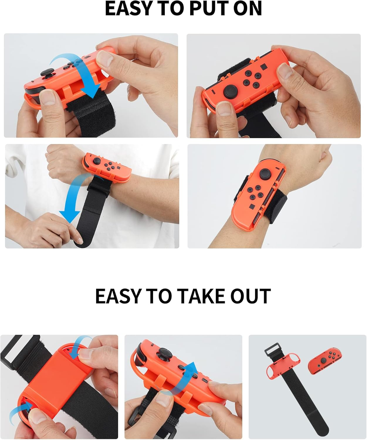 RTTACRTT Wristband for Just Dance 2023/2022/2021 Switch and Zumba Burn It up Game Accessories, Wrist Strap Compatible with Switch Joy Con Controller, Adjustable Size Suitable for Adults and Children image number 2