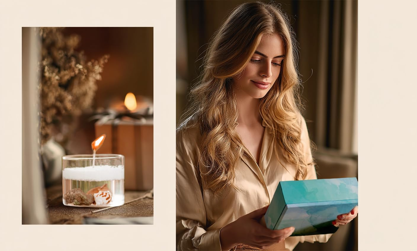 Pearled Candles Sand and Wicks Gift Set Scented Candle Sand Wax with Wick Natural Wax Beads Customized Powder for Candle Making Candle Refill Kit 2 * Natural Fragrance Oils & 2* Free Large Glass Jar