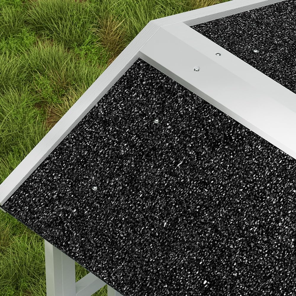 Pet Cat House Outdoor Shelter 72X72X127Cm Rabbit Hutch Wooden Condo image number 5