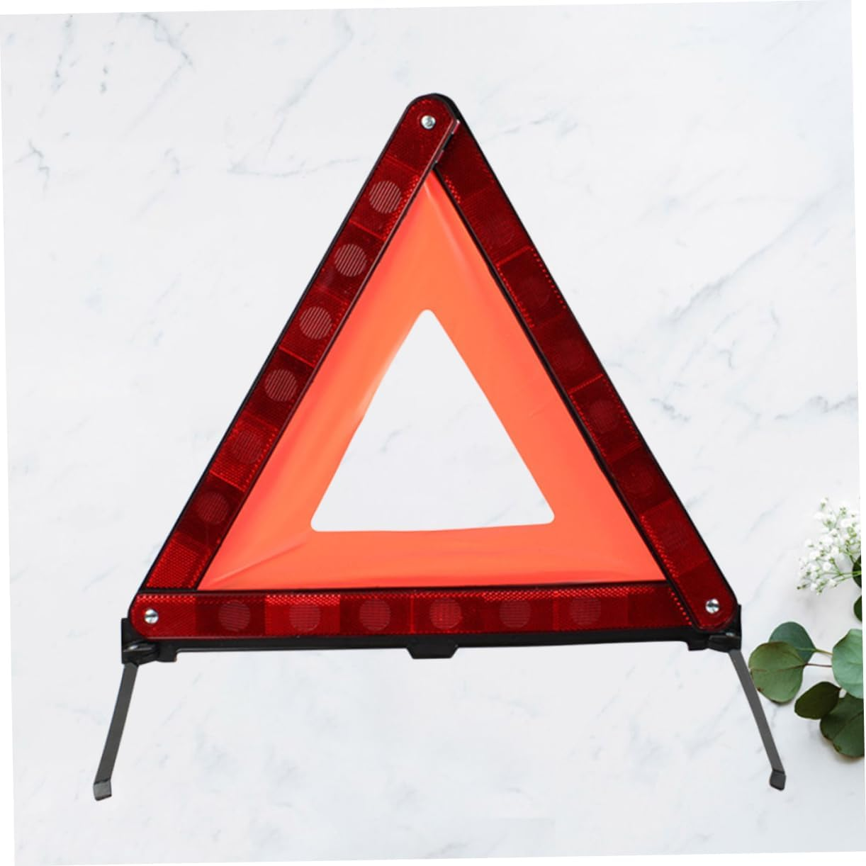Red Reflective Triangle Warning Sign Car Emergency Roadside Safety Triangle Warning Sign Vehicle Breakdown for Roadside Use image number 3