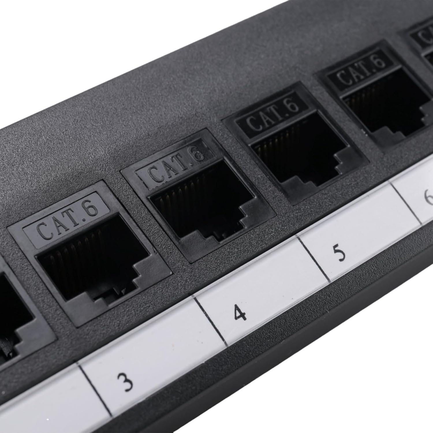 Fulillanlun 8 Port Straight-Through CAT6 Patch Panel RJ45 Network Cable Adapter Jack Ethernet Distribution Frame image number 2