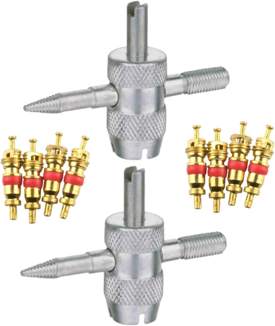 WESIEVYA 2Sets Valve Stem Removal Tool of Multifunctional Valve Core Installer for Car Bike Automotive Maintenance image number 1