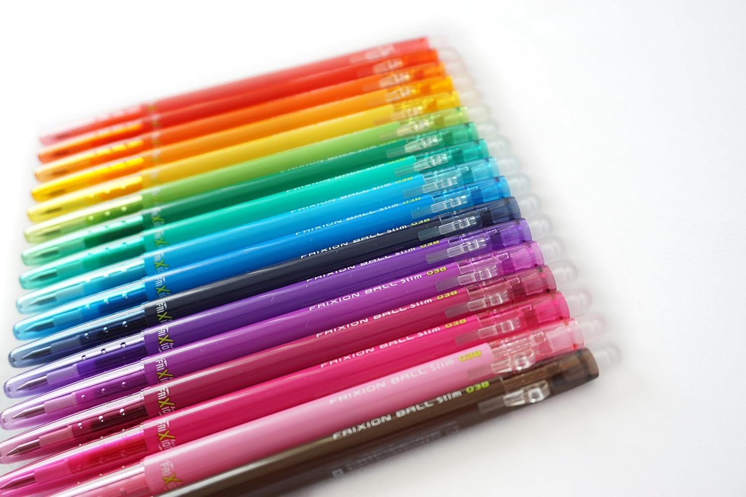 Pilot Frixion Slim Retractable Erasable Gel Pen, Apricot Orange, 0.38 Mm - 1 Count (Pack Of 1), Red image number 3