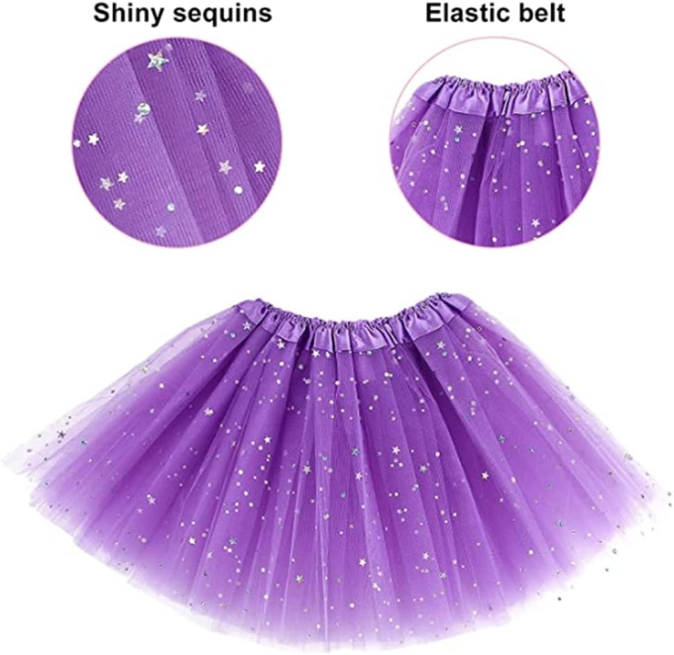 Ricjurzzty Girls Fairy Costume Fancy Dress up Butterfly Costume Sets with Tutu Dress, Butterfly Wing, Headband,Wand Costume Set for 3-8 Years Girls image number 4