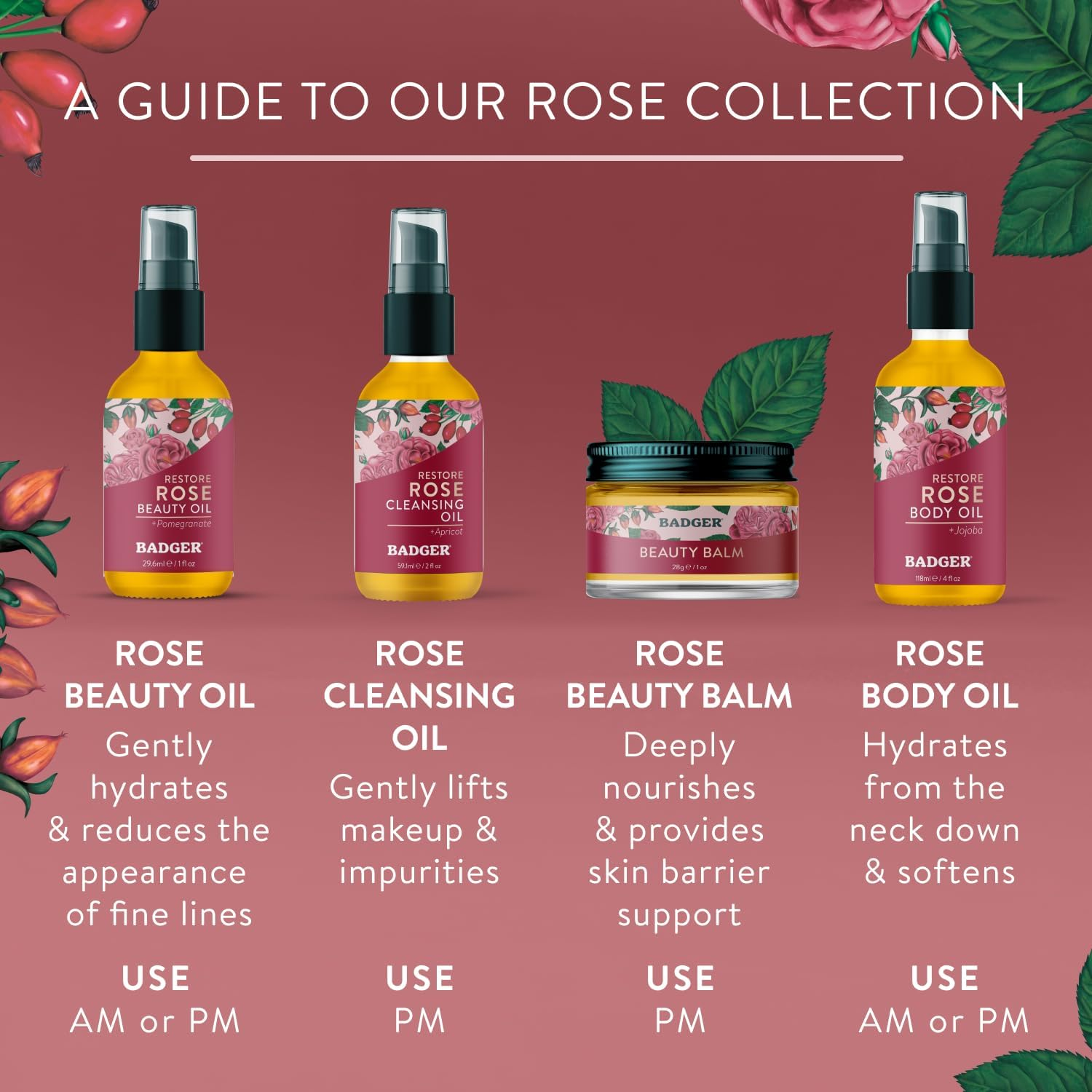 Badger - Beauty Balm Damascus Rose - 1 Oz. image number 6