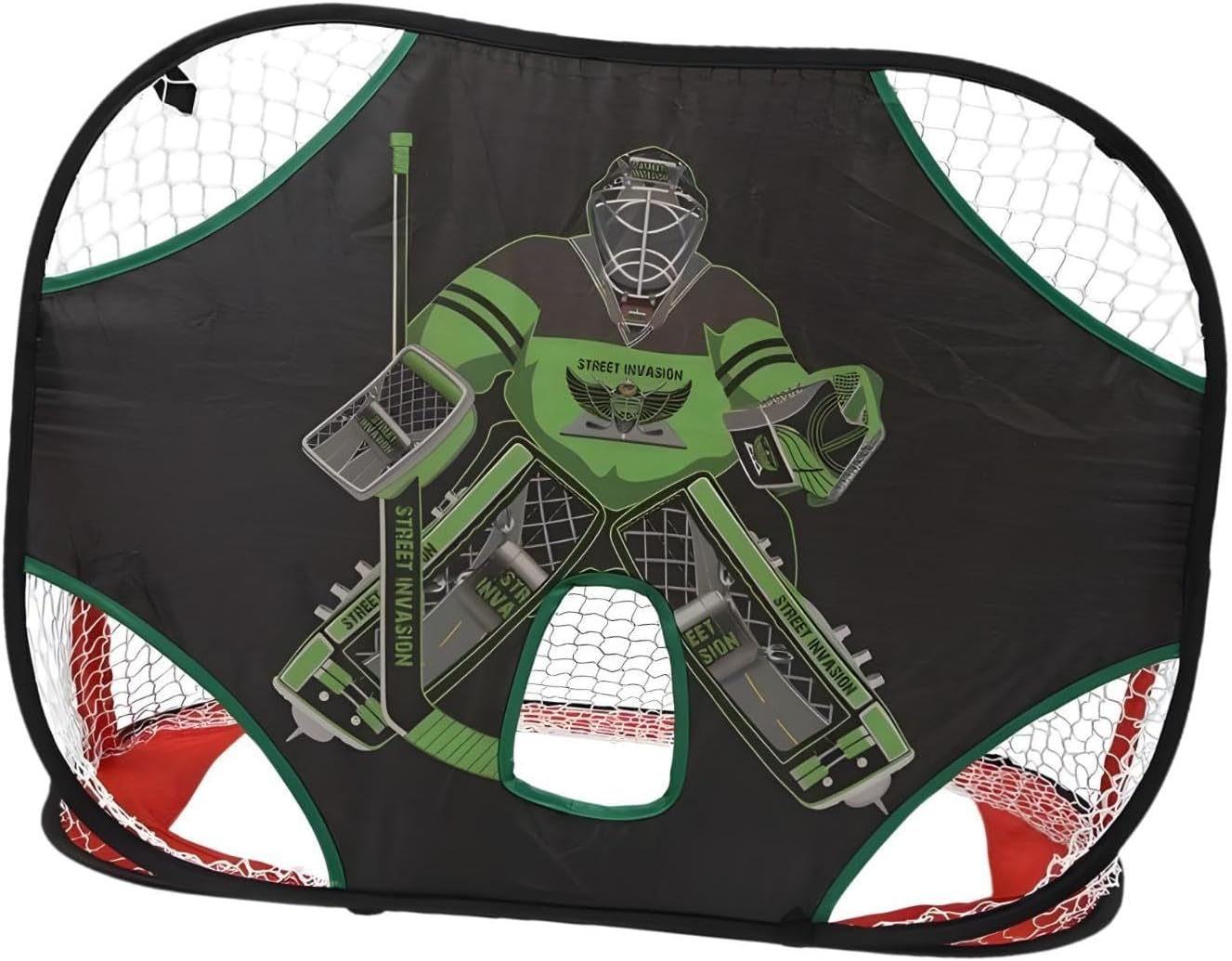 Vaveren Hockey Goal Practice Target Hockey Net Versatile Goalie Target Easy Attach for Outdoor Sports Indoor Backyard Hockey Lacrosse