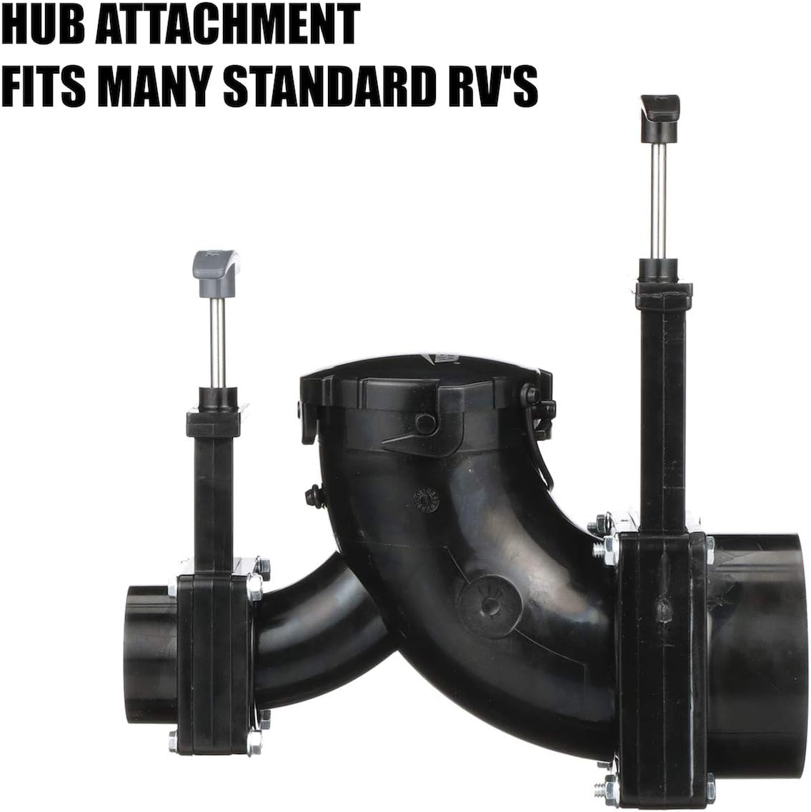 Valterra T80 Ell Double Rotating Valve - 3" Hub X 1.5" Hub X 3" Bayonet Cap image number 3