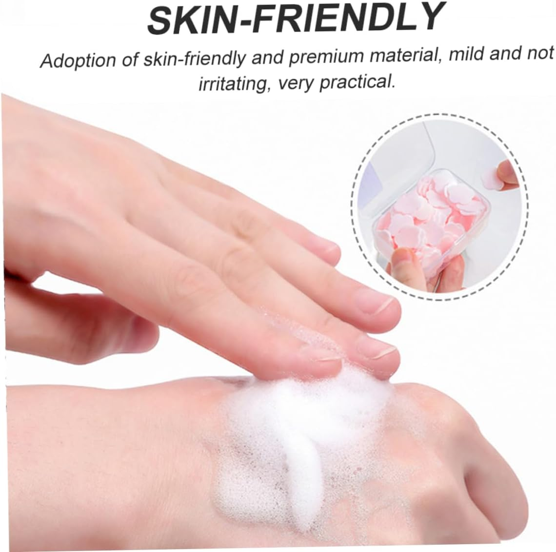 KICHOUSE Travel Soap Sheets Disposable Handwashing Soaps 16 Boxes Lemon Milk Rose Jasmine Scents for Outdoor Travel Hygiene image number 4