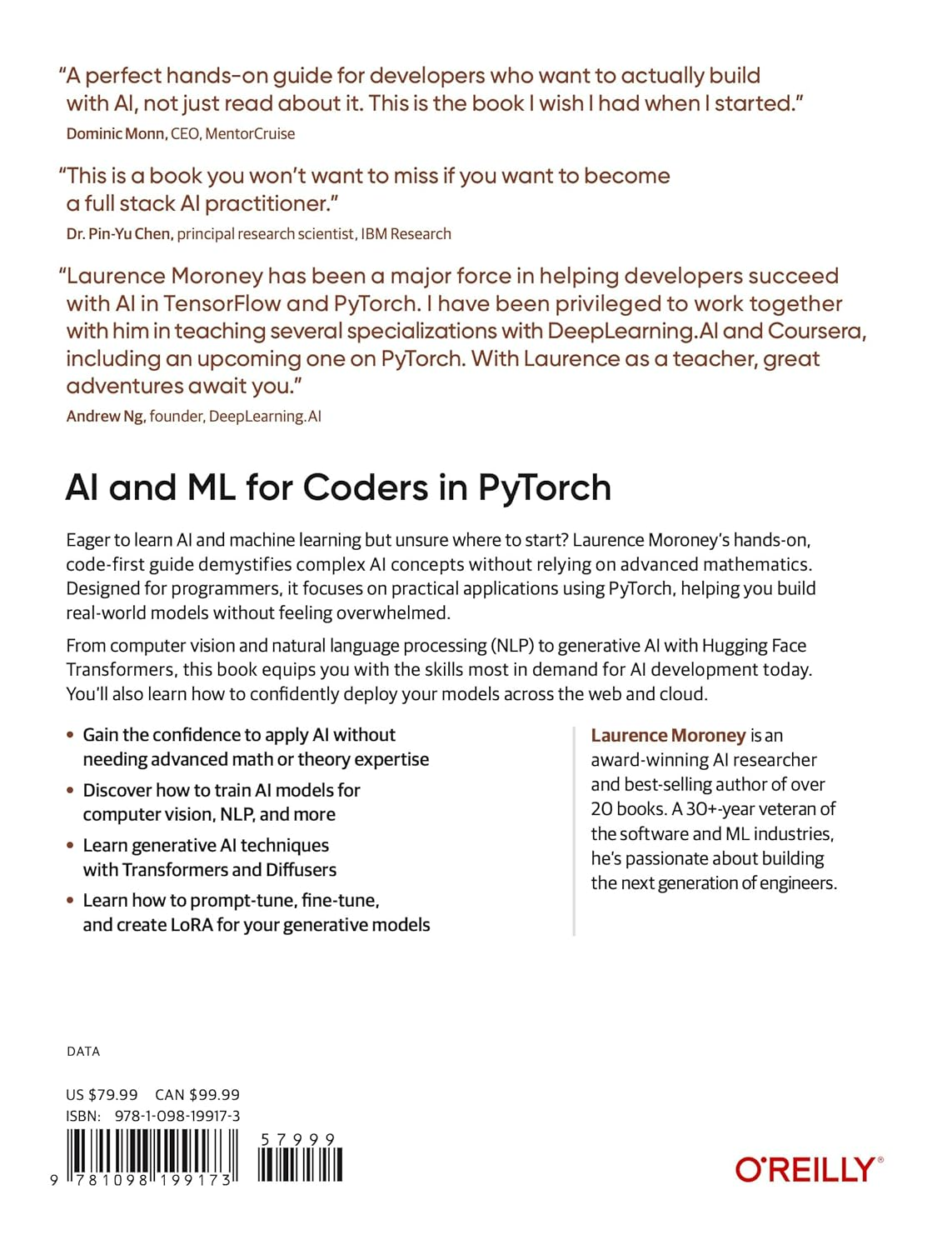 AI and ML for Coders in Pytorch: a Coder'S Guide to Generative AI and Machine Learning image number 1