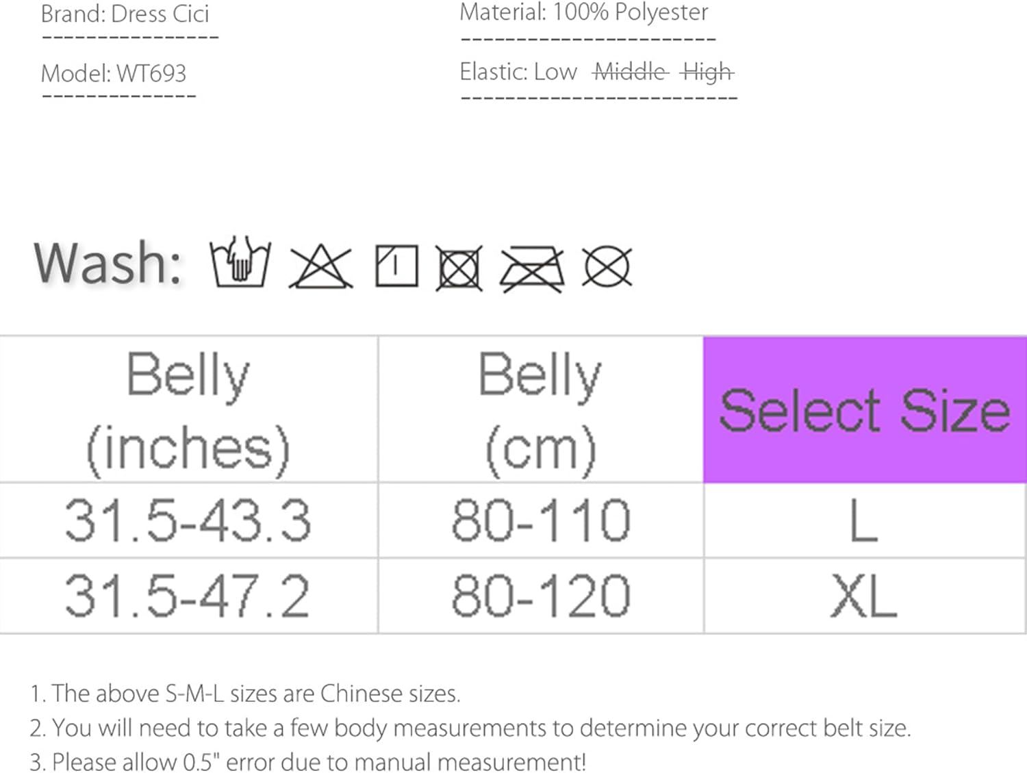 Dress Cici Waist Trainer Slimming Shapewear Belly Band - Maternity Belly Control & Stomach Flattening - Apricot image number 3