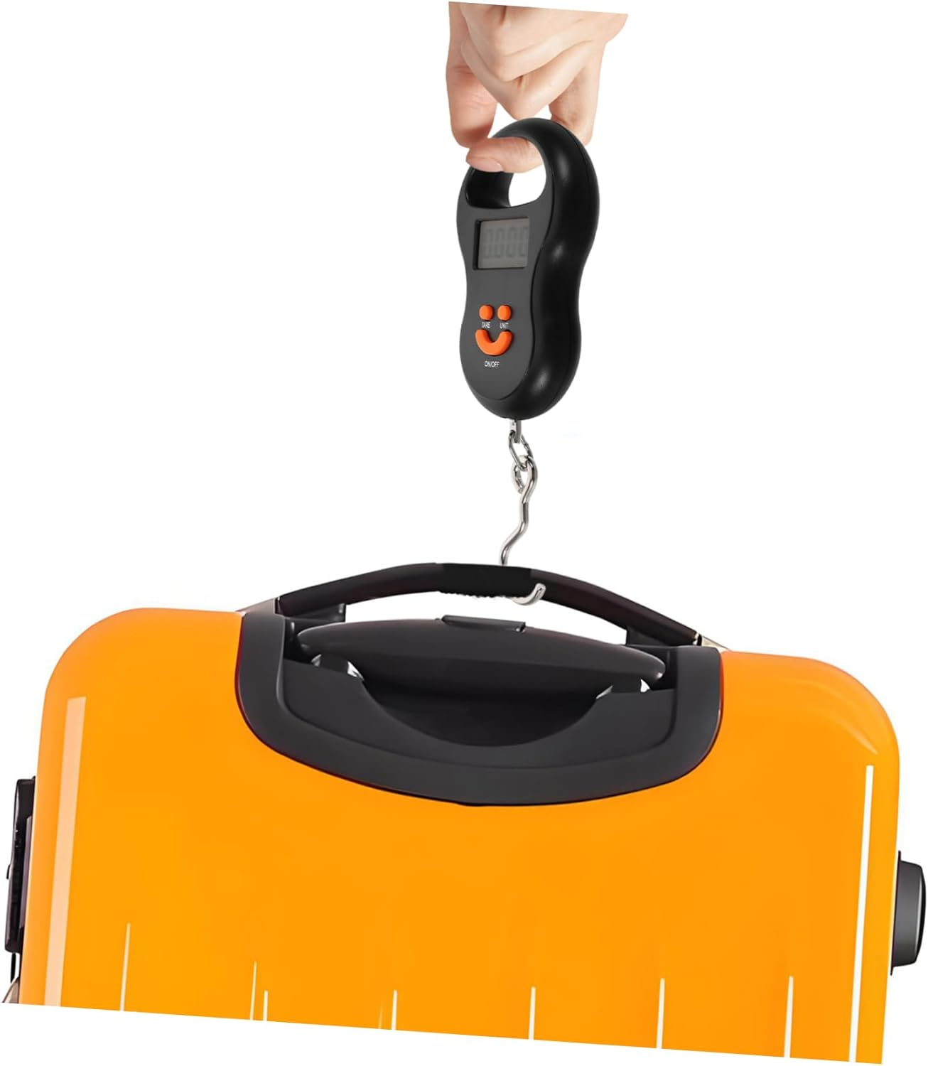 WOONEKY Travel Essential Portable Scale Digital Luggage Weighing Scale Hook Black image number 3