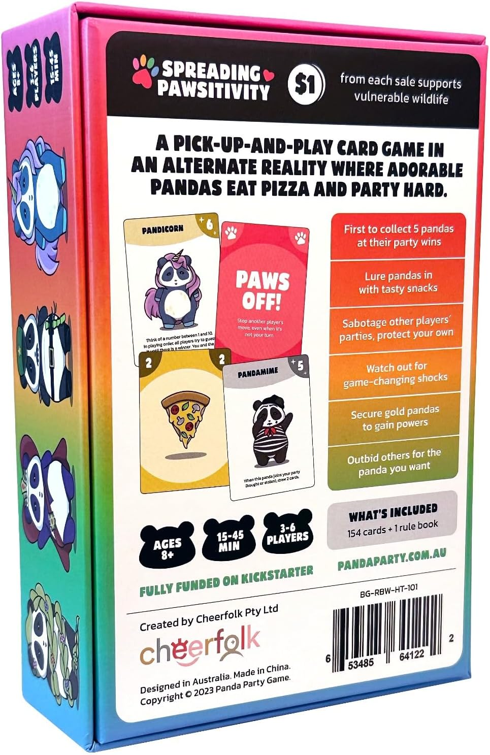 Panda Party Card Game | Pandas, Puns and Pawsitivity | Easy to Play | Social Party Game | Fun for Kids 8+, Teens and Adults image number 1