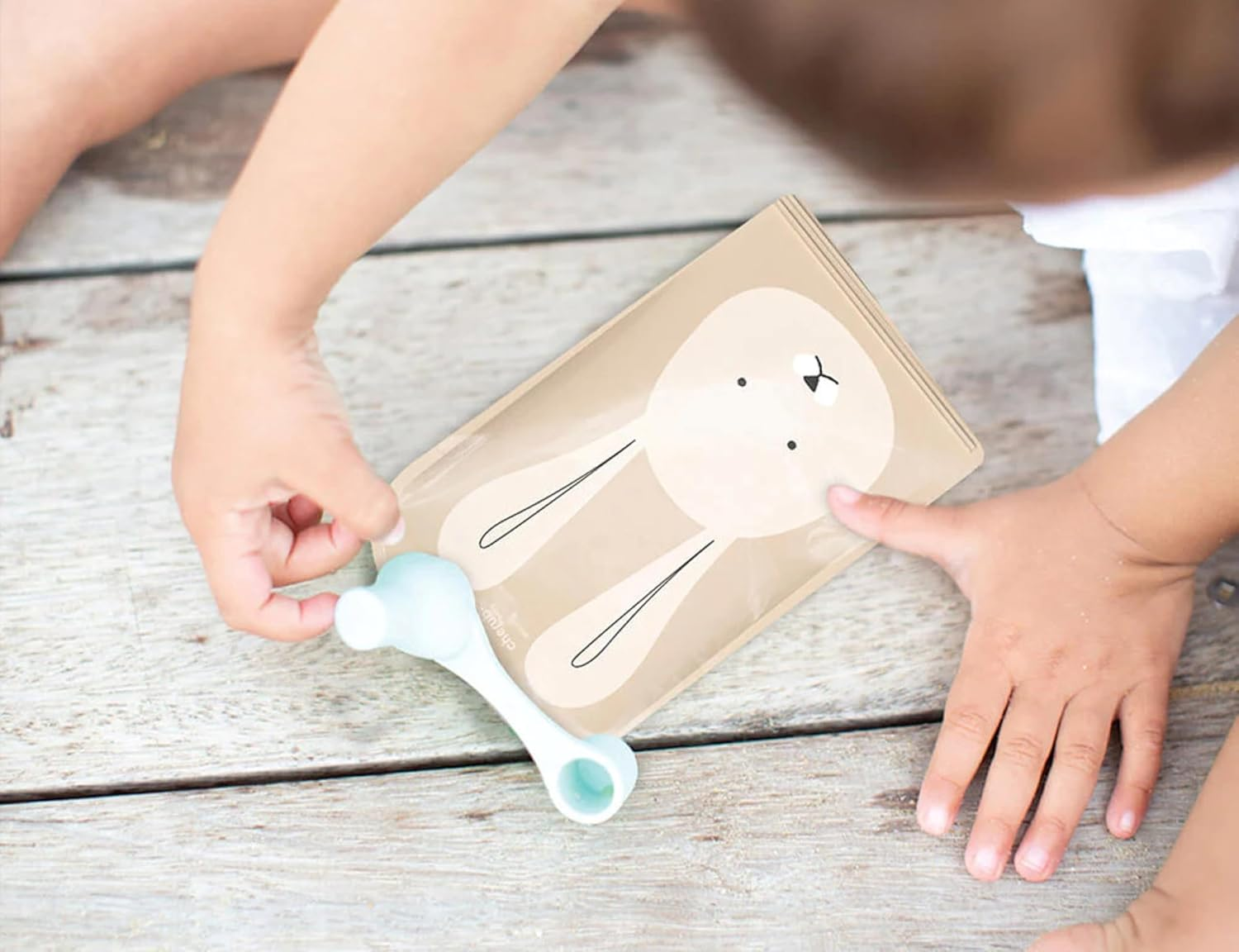 Reusable Food Pouches for Kids and Adults &ndash; Bundle Kit,10 Pack Eco-Friendly Squeeze Bag for Baby Food, Smoothies, Yoghurt, Freezer Safe, Travel Storage Pouch Set - Cerulean Sage image number 4