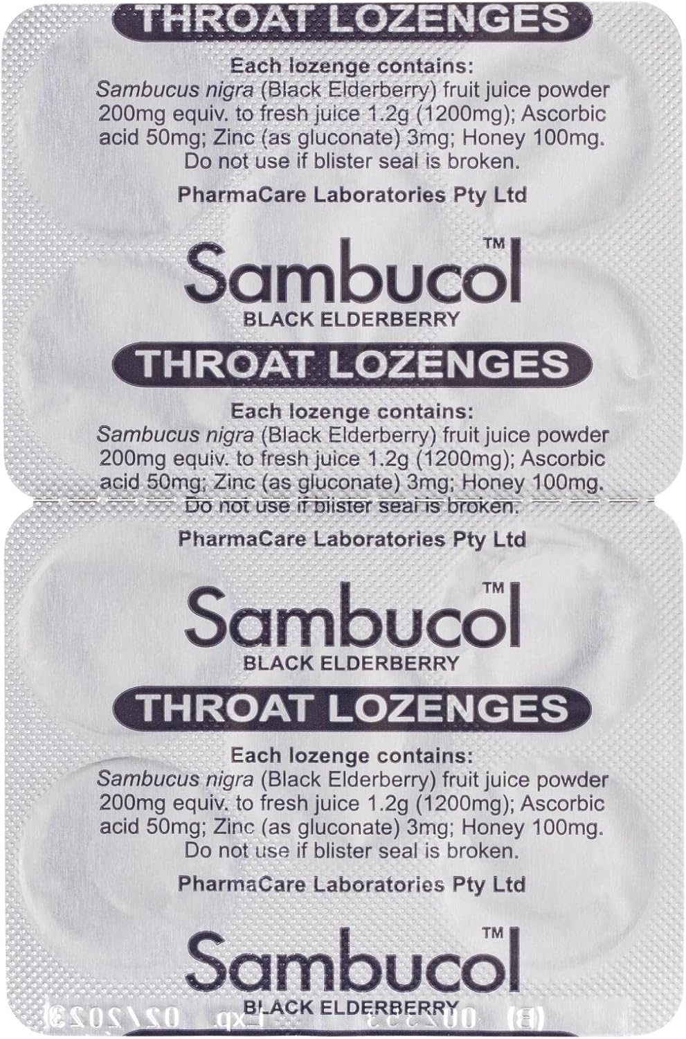 Sambucolbucol Black Elderberry Immune Defence Lozenge (Pack of 20) image number 2