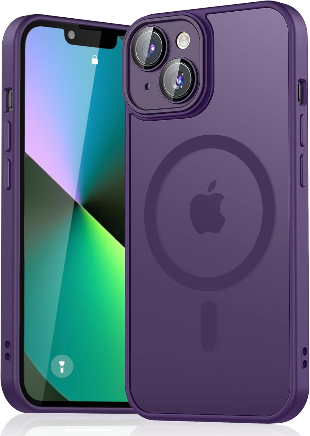 Magnetic Case for Iphone 13 Case, [Compatible with Magsafe] Drop Protection Skin-Friendly Shockproof Protective Translucent Matte Case Cover for Iphone 13