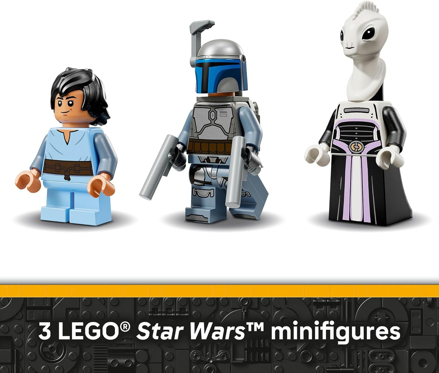 LEGO&reg; Star Wars: Attack of the Clones&trade; Jango Fett&rsquo;S Starship 75433 Building Toy for Boys, Girls and Any Fans, Buildable Vehicle, Bounty Hunter Characters, Fantasy Decor, Toy Idea for Kids