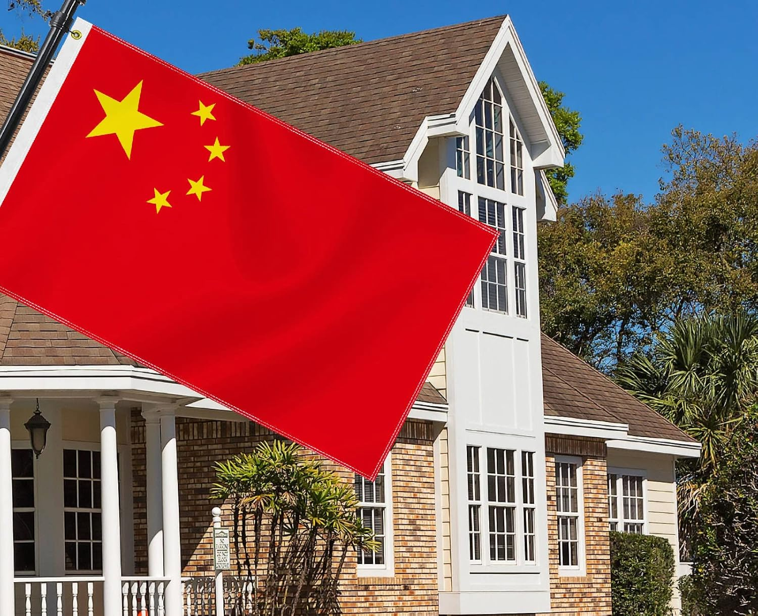 Large 3&times;5 FT China Flag, Big 75D Chinese National Outdoor Banner,Decorgarden with Brass Gromment image number 3