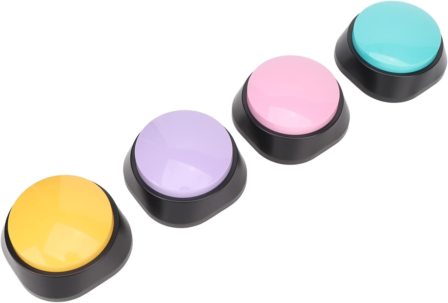 Dog Buttons for Communication, Voice Recording Button 30 Second Record & Playback, Funny Study Office Home, Pet Training Buzzer, 4 Packs (Blue++Yellow+Purple) image number 5