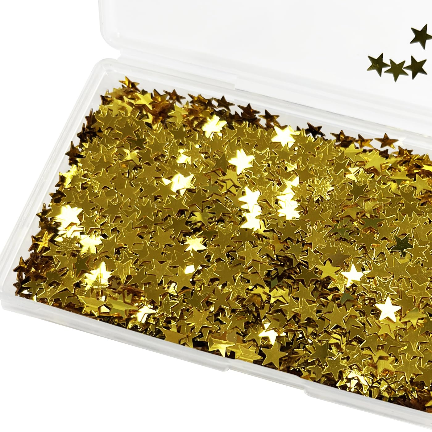 Haobase 5Mm Star Confetti Star Table Confetti Stars Sequin for Birthday Party Wedding Decoration 50Grams/1.76Oz (Gold) image number 1