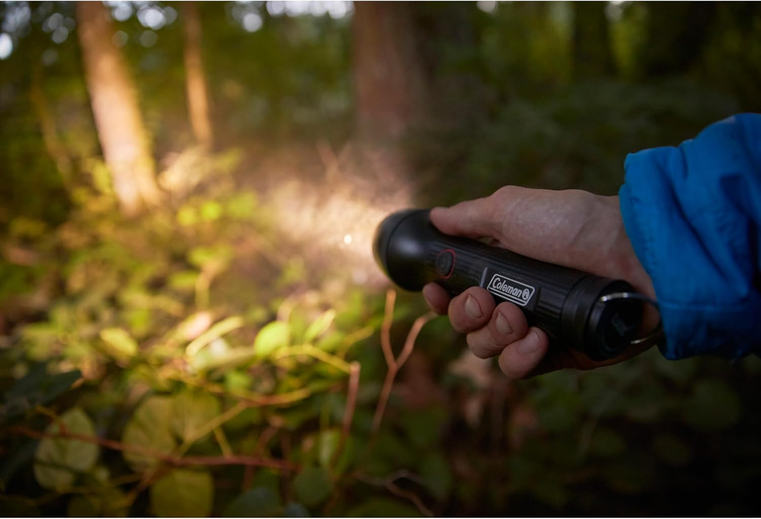 Coleman Classic Rechargeable LED Torch Flashlight | Durable & Lightweight Aluminium Body, Water-Resistant, Black image number 1